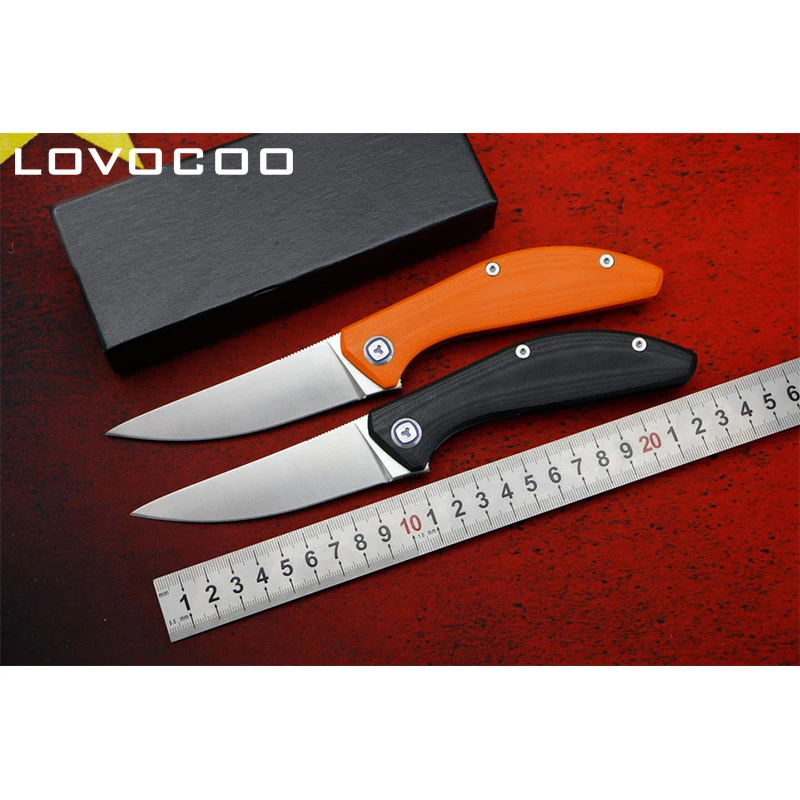 LOVOCOO SIGMA Асимметричный хорошее качество D2 лезвие G10 ручка Флиппер Складной нож Открытый Отдых Охота pocke Ножи EDC инструменты