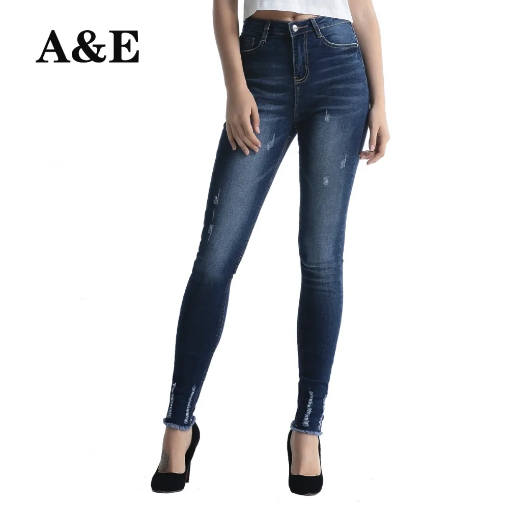 Alice & Элмер стрейч обтягивающие джинсы женские с высокой талией брюки проблемных