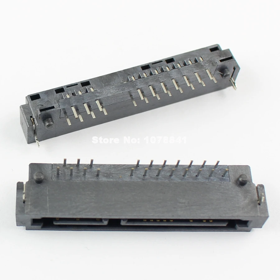5 шт. Sata 7 + 15 Pin 22 правый угол погружения Тип Мужской разъем адаптера|connector male|connector