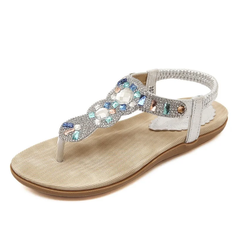 Женская обувь летние сандалии на плоской подошве женские пляжные вьетнамки в