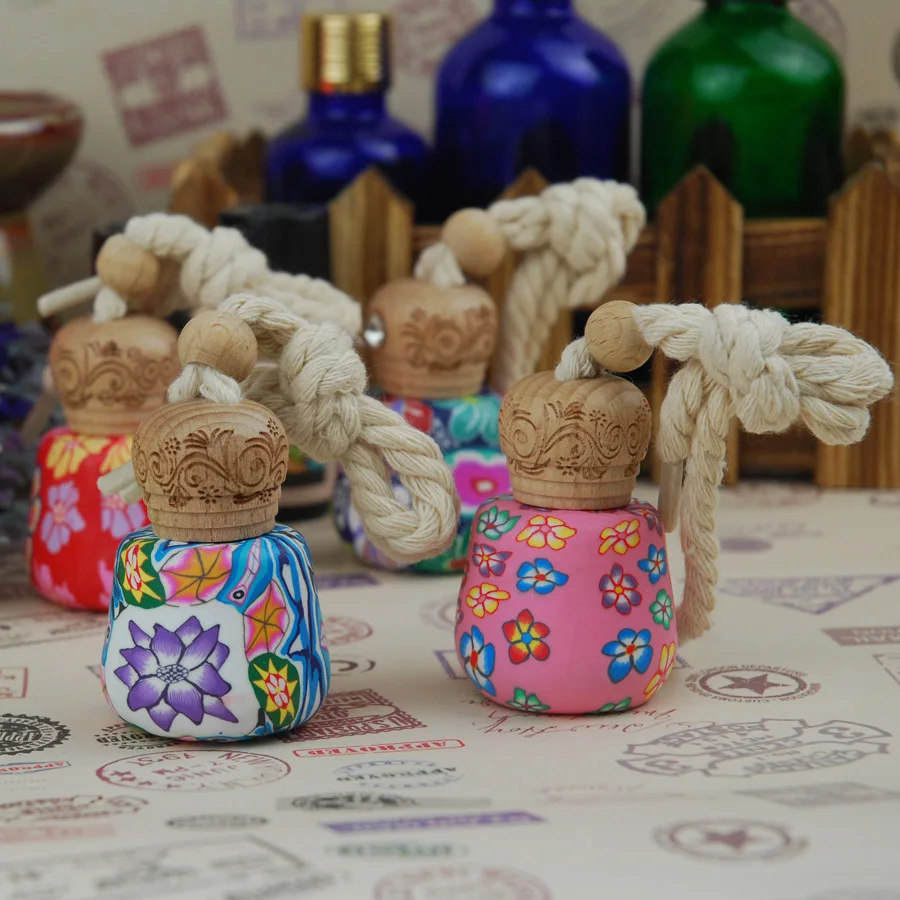 Wholesale 24 pieces/set Essential oil diffuser / car Mixed Polymer clay perfume bottle /bohemian style | Дом и сад