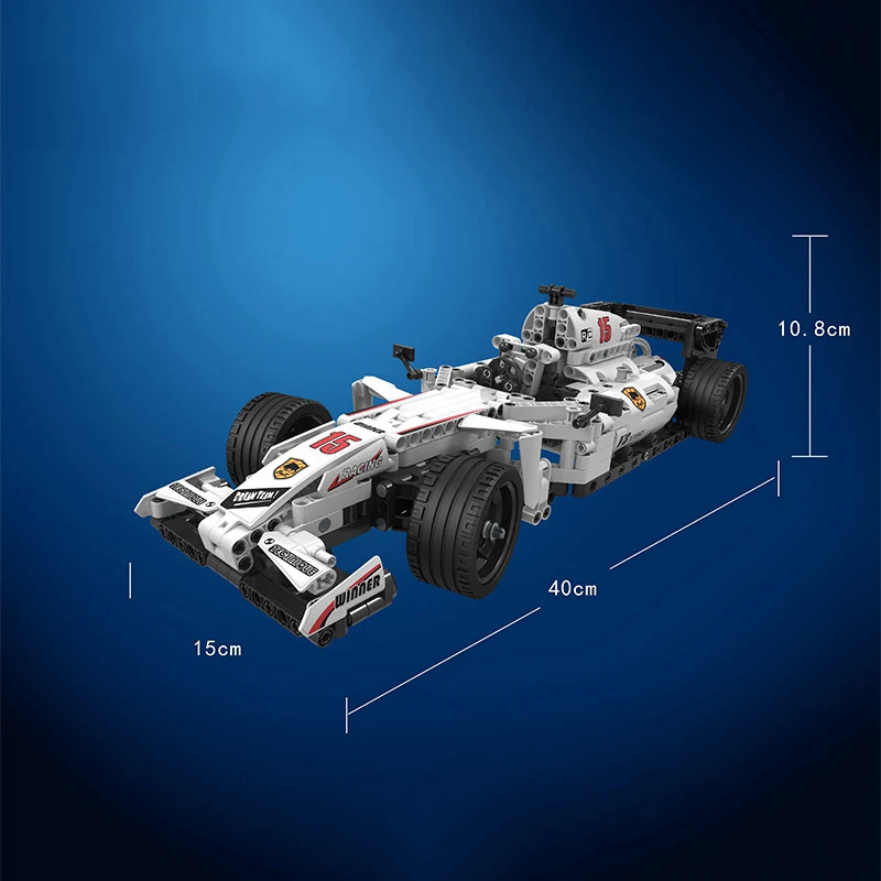 Новинка 729 шт Technic MOC F1 Supercars пульт дистанционного управления RC гоночный автомобиль электрический Technic городской строительный блок кирпичи Детские модели DIY игрушки