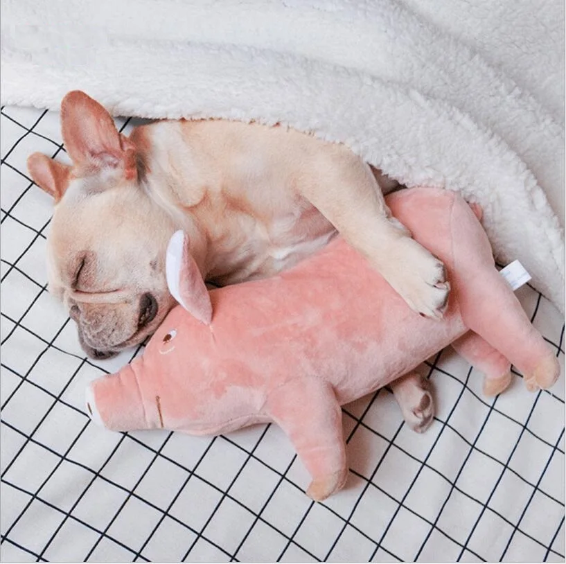 Warm Soft Plush Cotton Sleeping Partner For Puppy Dog Chewing /interactive Toy Pet Supplies