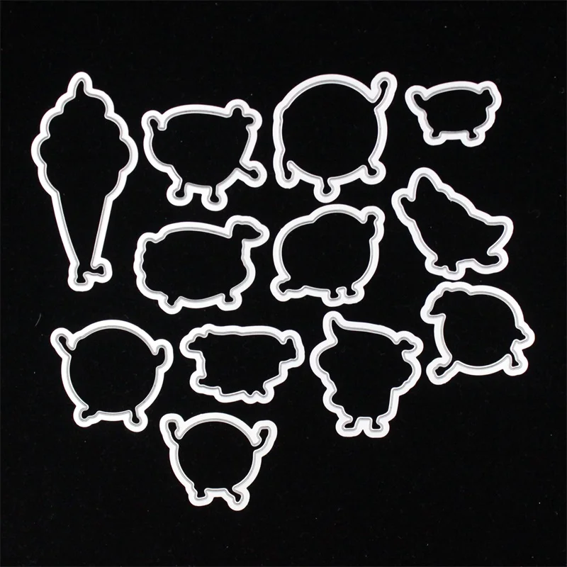 KSCRAFT Милые Пончики штампованные трафареты для резки металла