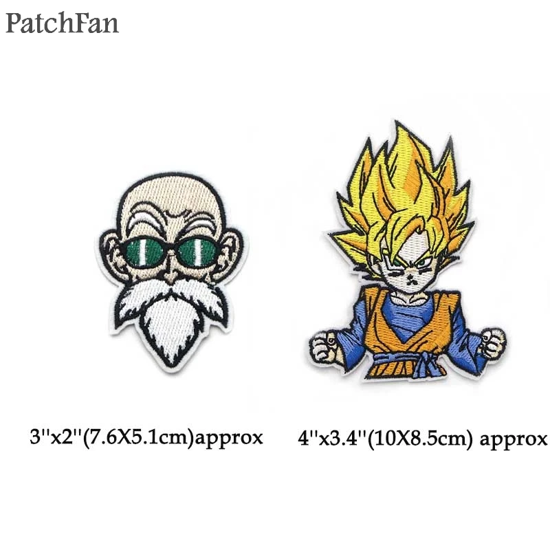 A0488 Patchfan классический мультфильм Dragon Ball Сон Гоку дед сон Гохан Железо на патч ручной работы эмблемы с вышивкой шитье Patchworks