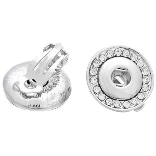 Модные шаровары серьги с кнопками стразы сережки подходят для 12 мм пуговиц