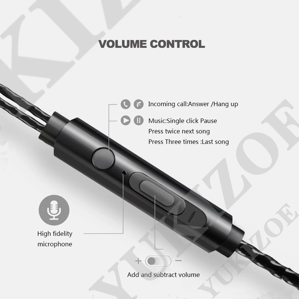 Yukizoe Тип C наушники с динамическим приводом HiFi USB-C в ухо бас металлическая