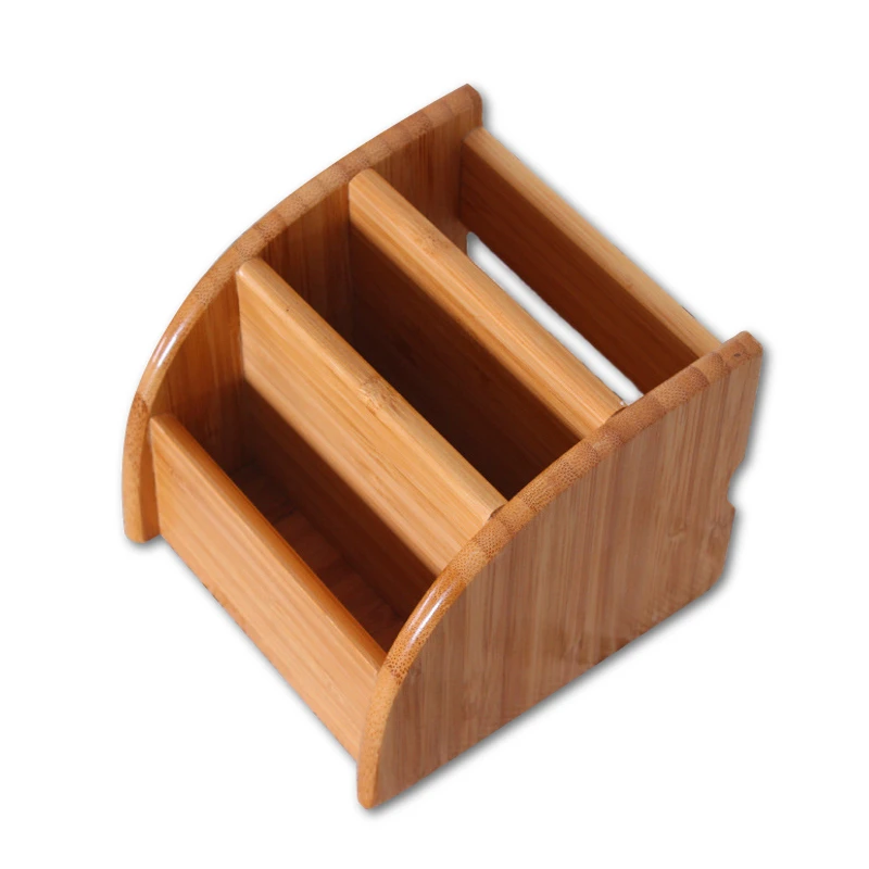 Бамбуковая настольная шкатулка для хранения ювелирных изделий косметичка с
