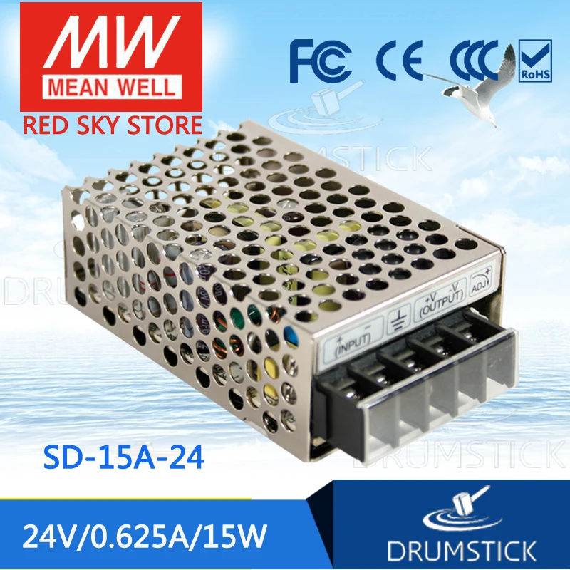 Meanwell SD 15A 24 В 0.625A meanwell 15 в Вт один выход Converter конвертер| |