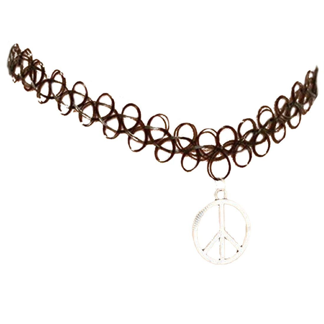 Эластичный Бохо Татуировка чокер Strand Ожерелье Черный Ретро хна винтажный