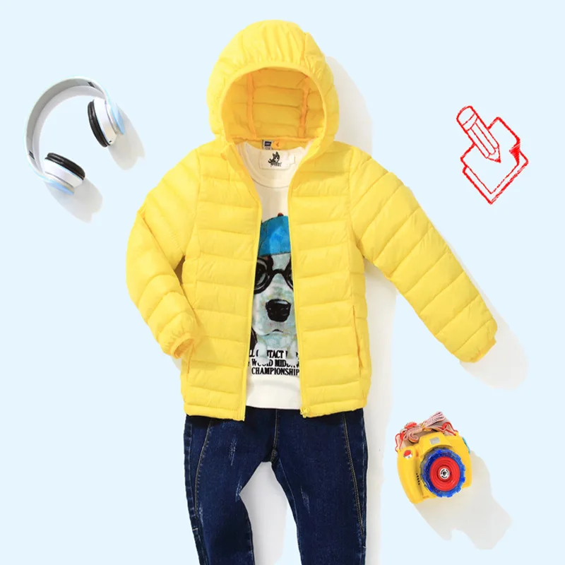 Children Winter Cotton Padded Jackets 2018 Kids Hooded Parkas Warm Coats For Boys &amp Girls 3-12 Years 10 Color With Clothes Bag | Детская