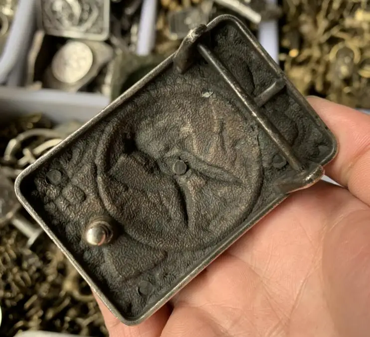 

Tibetan Silver Copper Zodiac Rabbit Belt Button Made of Exquisite Carved Patterns Very Clear Free Shipping