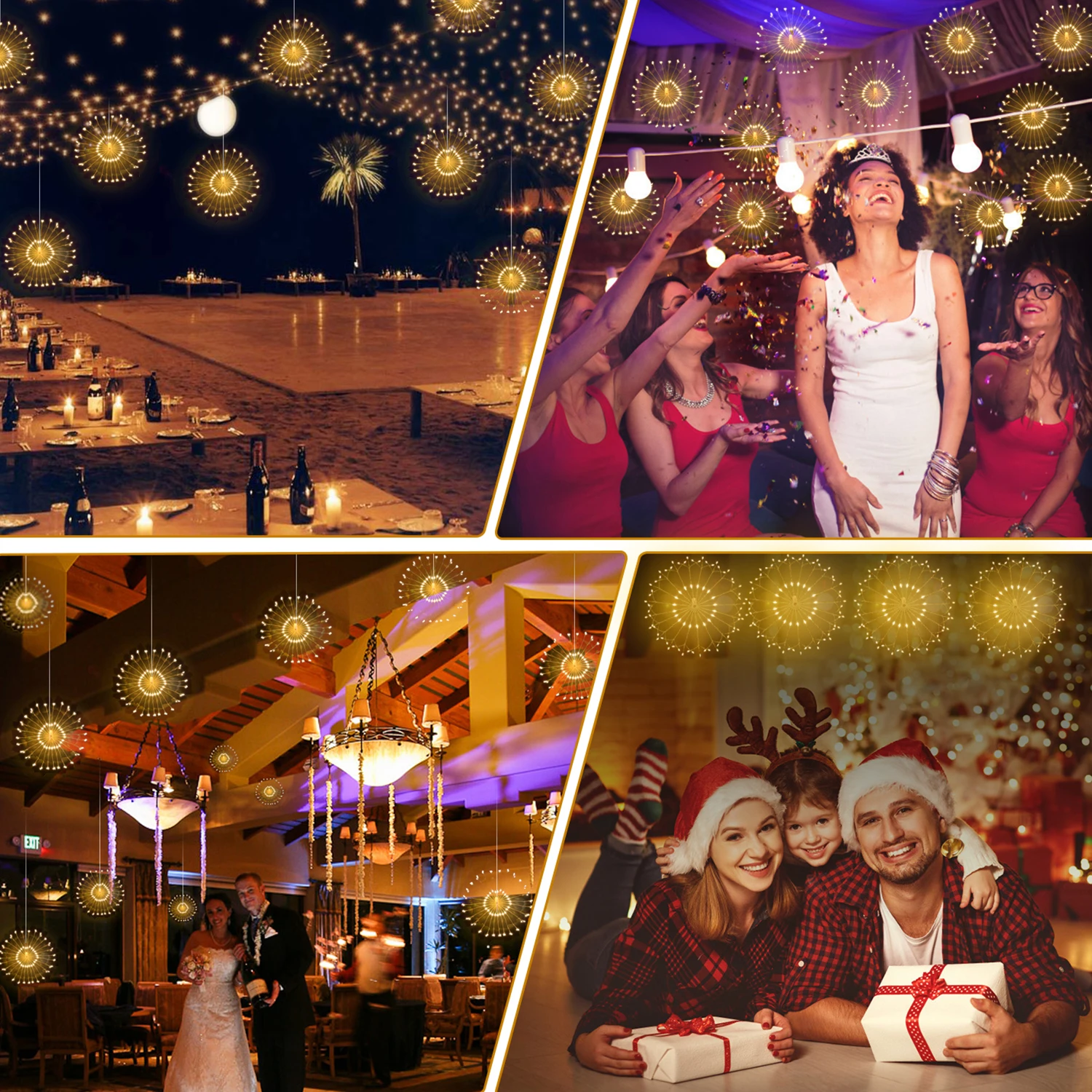 4 компл 120 LED Водонепроницаемый дистанционного Управление стилизованные под