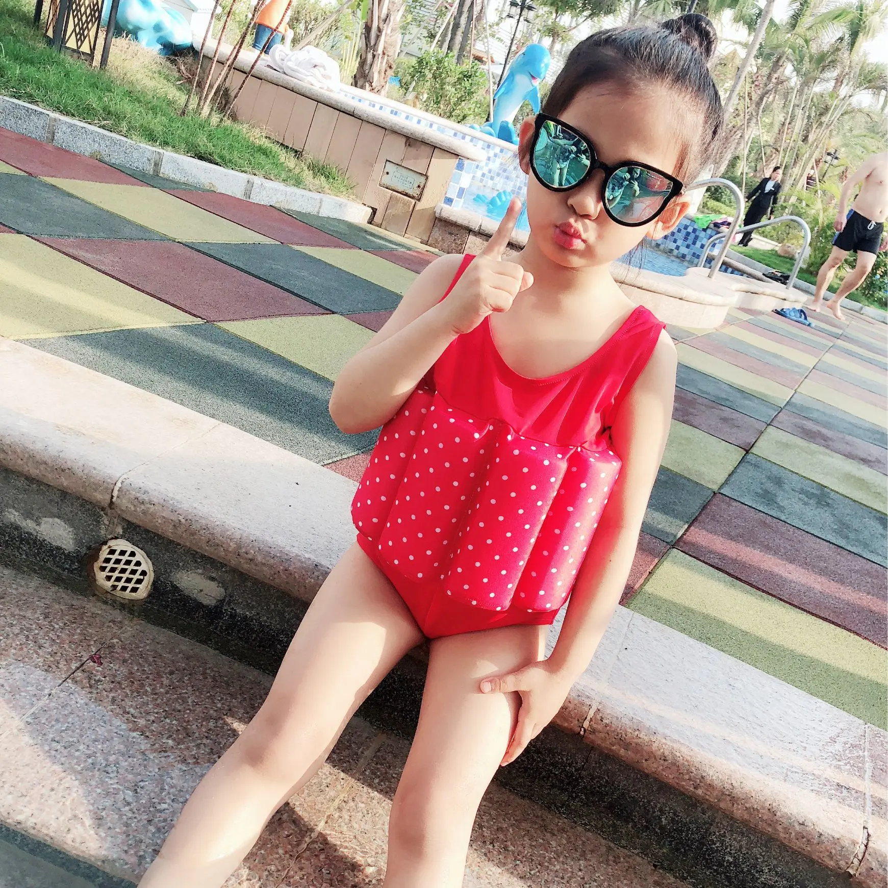 Новинка Лето 2019 детский плавучий купальный костюм для плавания тренировочный