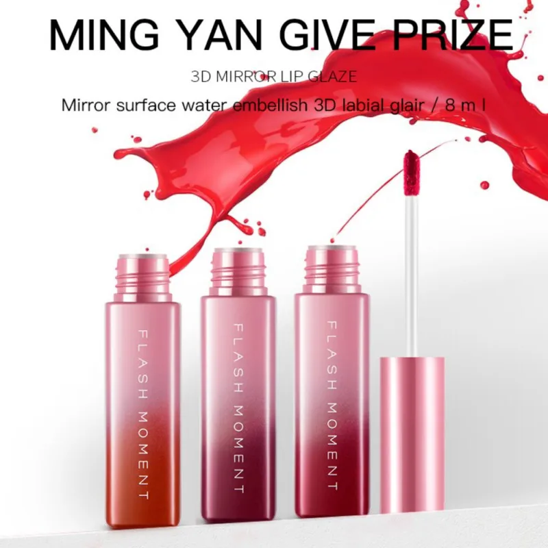 Зеркальный блеск для губ жидкая помада стойкая Увлажняющая макияж антипригарная