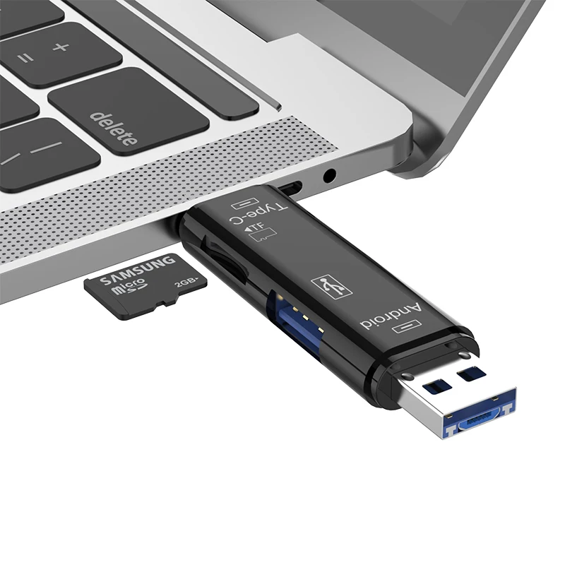 5 в 1 Micro SD кардридер адаптер Type C USB карта памяти для ноутбука MacBook 3 0 SD/TF OTG