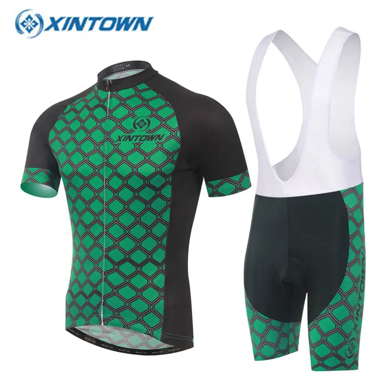 XINTOWN 2018 Комплект Джерси для велоспорта с коротким рукавом велосипедная одежда
