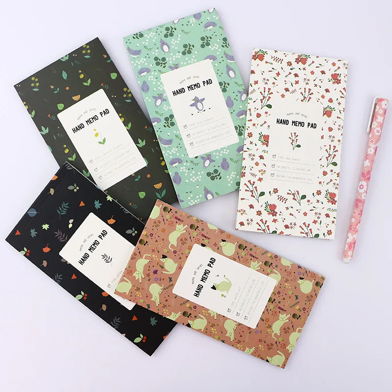 

Floral Flower Pocket Notebook Schedule Diary Weekly Planner Portable Notebook School Office Supplies Stationery
