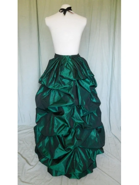 Зеленая тафта викторианская суетная юбка|victorian bustle skirt|bustle skirtskirt skirt |