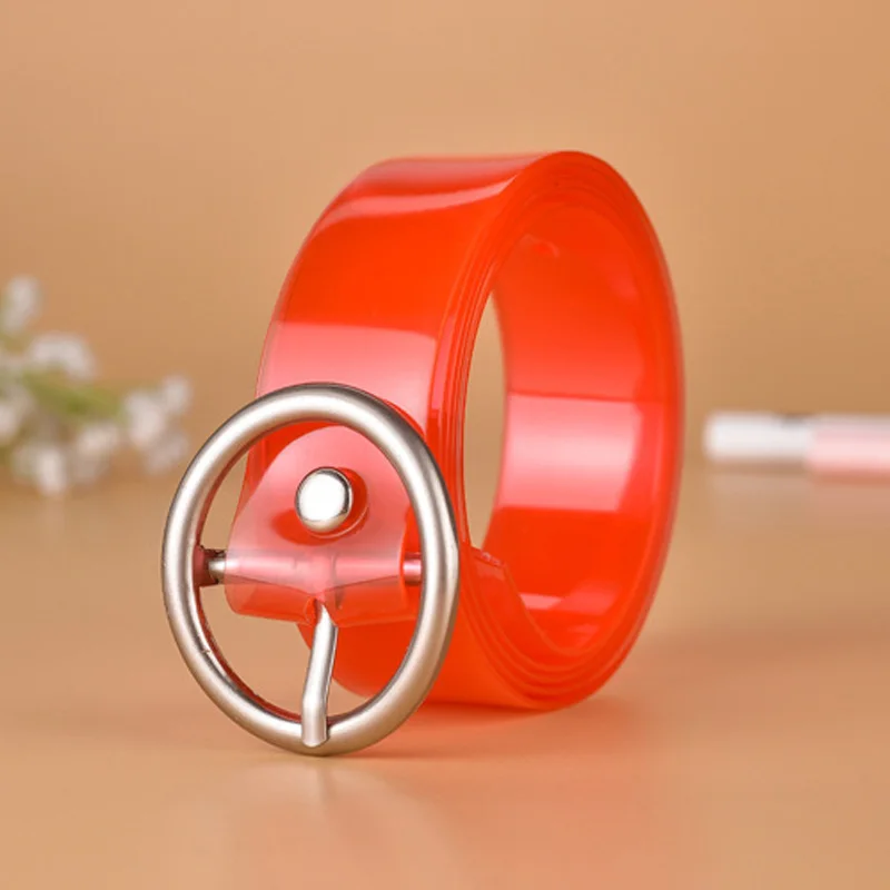 red plastic belt Модные прозрачные пластиковые детские ремни для мальчиков и девочек, детский поясной ремень Пояс для брюк, джинсы, брюки регулируемый Z30 - Цвет: red plastic belt