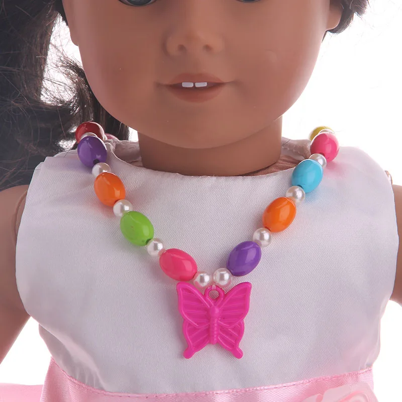 Аксессуары для кукол ручной работы разноцветные ожерелья + браслеты 18 дюймов