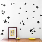 101 шт.компл. настенные наклейки со звездами, художественные наклейки для детской комнаты, детской спальни, домашний декор, настенные самоклеящиеся съемные обои NR05