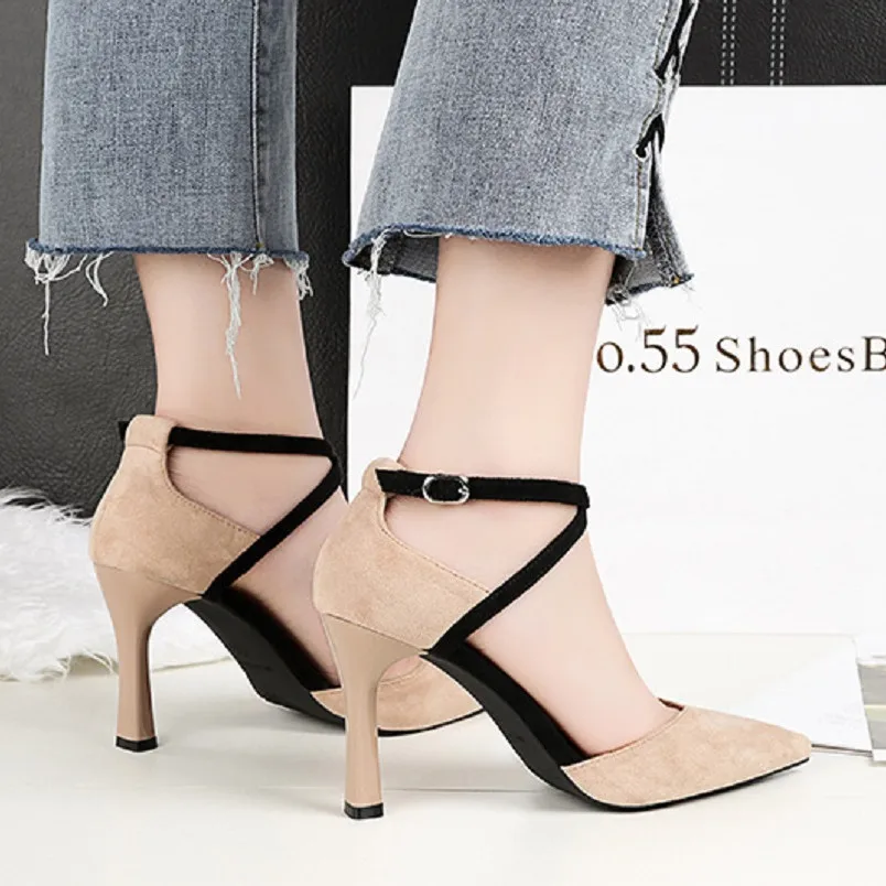 

Cresfimix woman fashion comfortable spring summer high heel pumps lady cute street high heel shoes female leisure shoes a2583