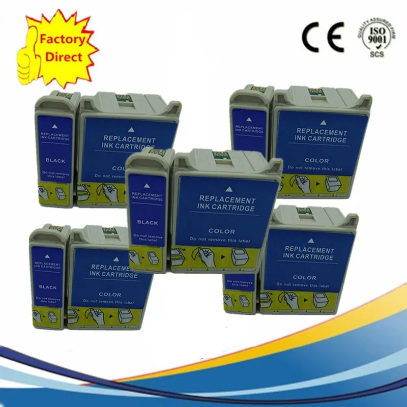 5SET 10PCS T026 T027 E-026 E-027 чернильные картриджи Замена Стилус фото C50 810 820 830 830U 925 935 струйный принтер - Цвет: 5SET 10PCS