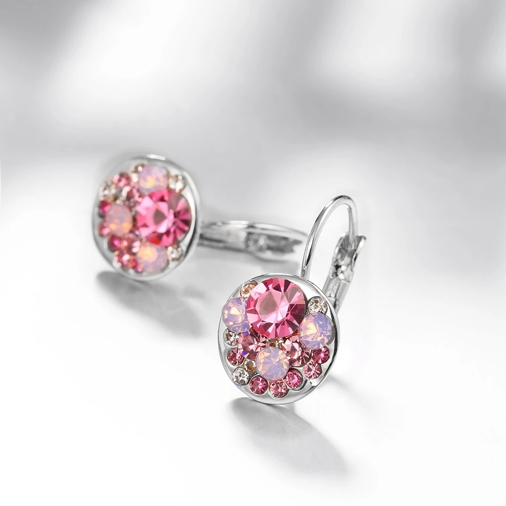 LEKANI кристаллами Swarovski, серьги-капли в форме сердца с австрийскими элементами, подарок для женщин на День Матери