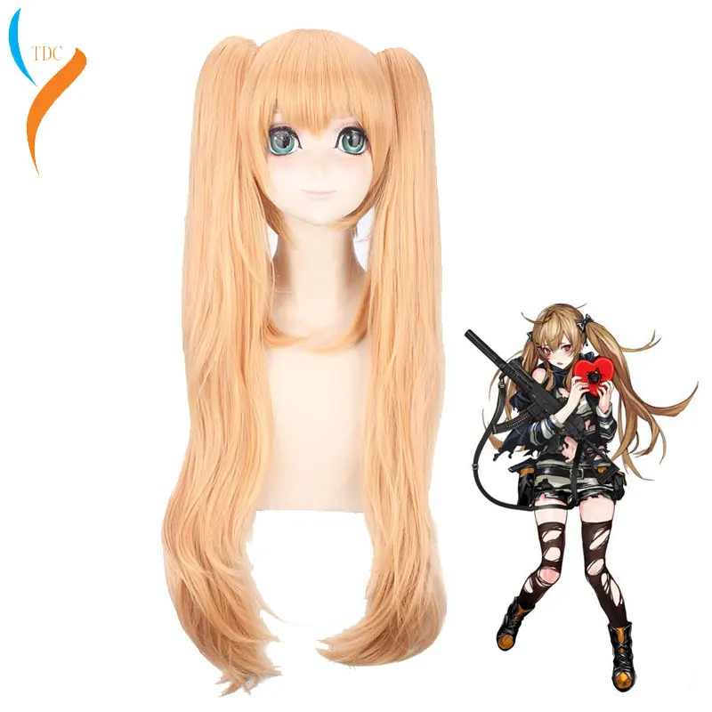 Парик женский для косплея термостойкий синтетический на передней линии Ump45/UMP9 с