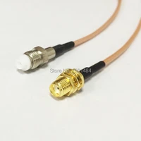 new sma female jack connector switch fme female jack convertor rg316 cable 15cm 6 adapter