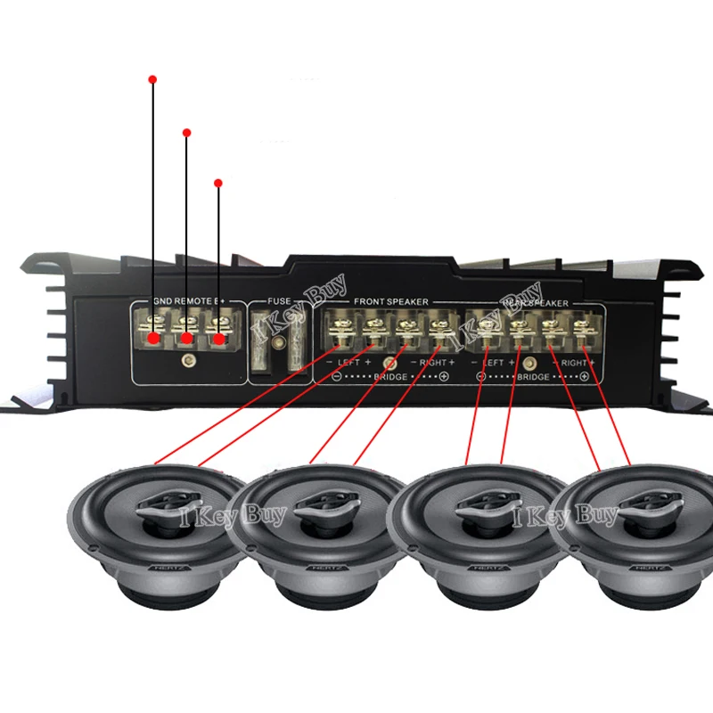 Аудио Mosfet автомобильный усилитель DC 12 V 3800 W 2-16 ohm Стабильный класс A/B автомобильный сабвуфер усилители для домашнего или автомобильного использования