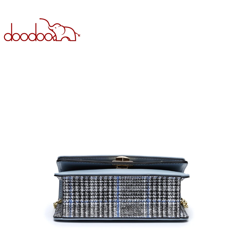 Женская сумка мессенджер DOODOO повседневная винтажная Сумка Кроссбоди из