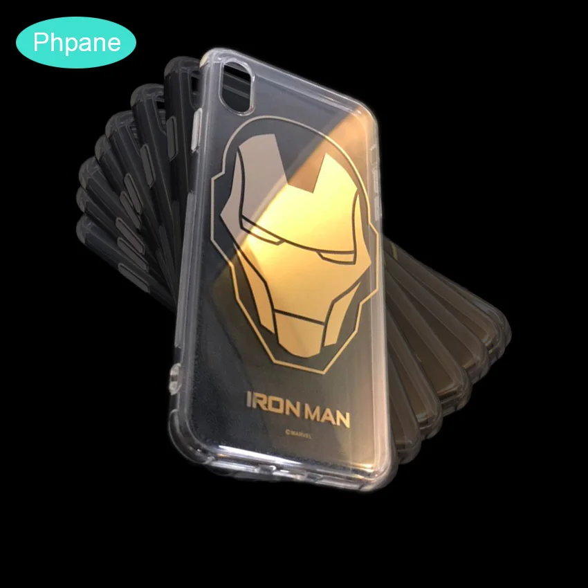 Чехол для iPhone 7 XR XS 8 Plus Ультратонкий Мягкий силиконовый чехол из ТПУ Marvel Капитан