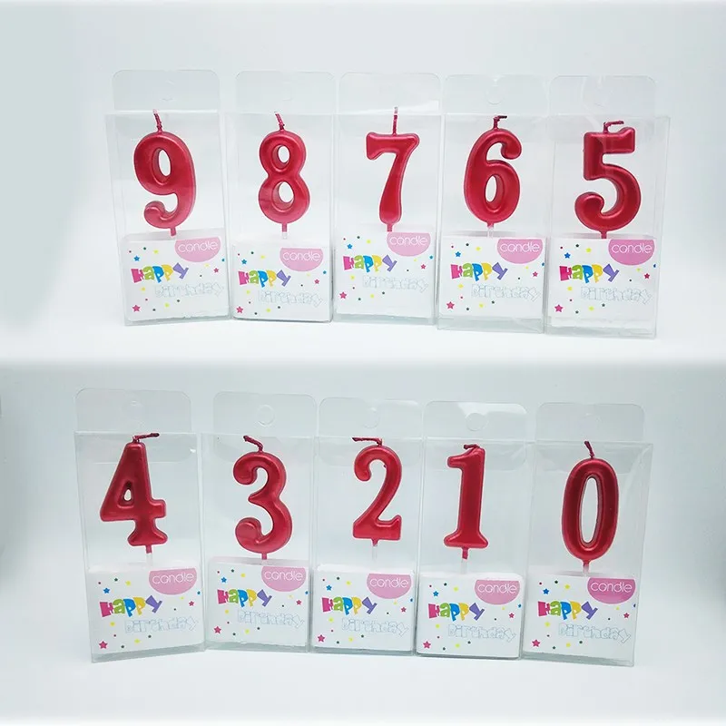 1 шт. цифровые мини свечи для дня рождения украшения торта на день свадебного