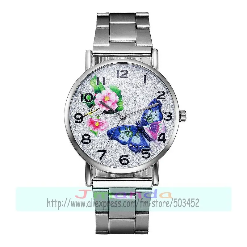 Новинка 100 г. шт./лот часы с ремешком и 3d-циферблатом из сплава розовым сердцем