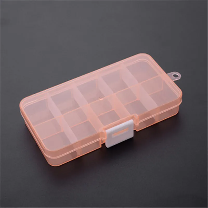 Практичный регулируемый пластиковый ящик для хранения ювелирных изделий серьги