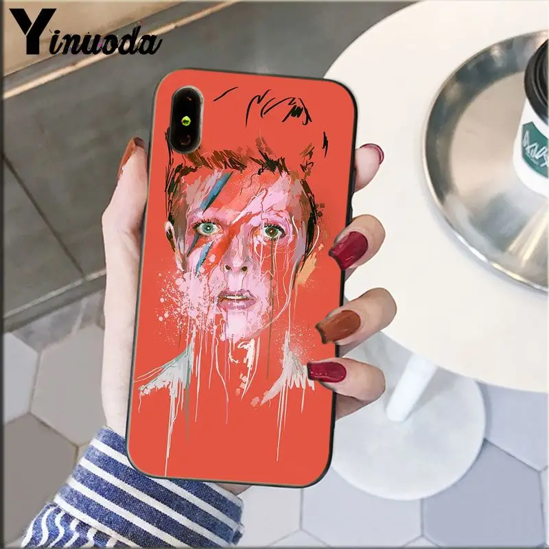 Yinuoda David Bowie чехол для телефона с рисунком DIY iPhone 6S 6plus 7 7plus 8 8Plus X Xs MAX 5 5S XR | Мобильные