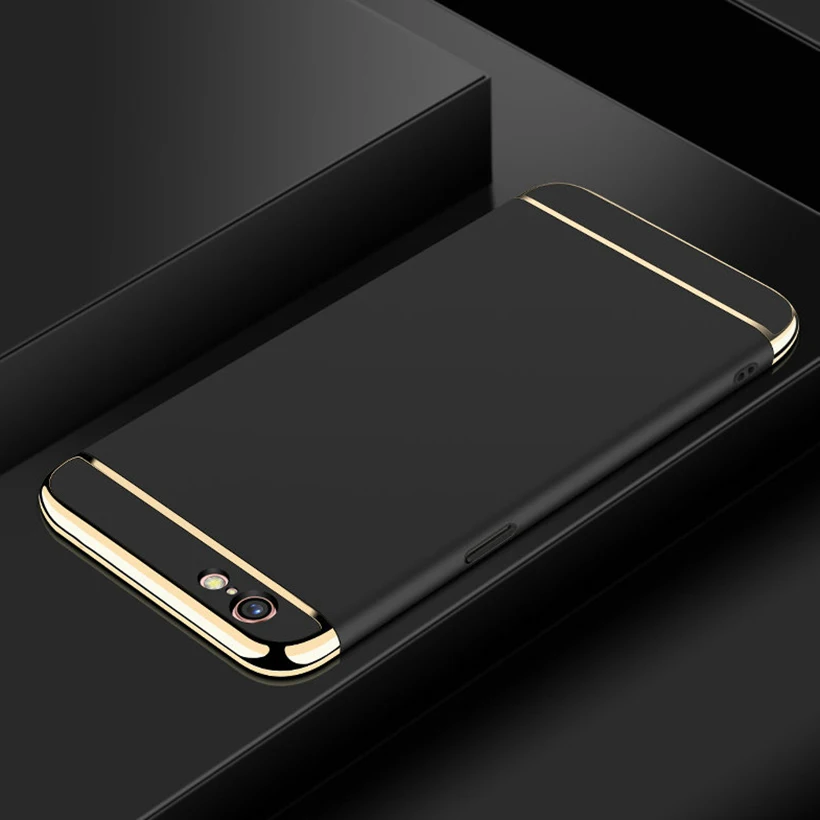 Black Полная защита чехол для OPPO F5 F3 F11 Pro Чехол Пластик крышка Realme X Lite 3 Pro C2 A1K Рено R9S R11 плюс A59 A57 A37 чехол - Цвет: Black