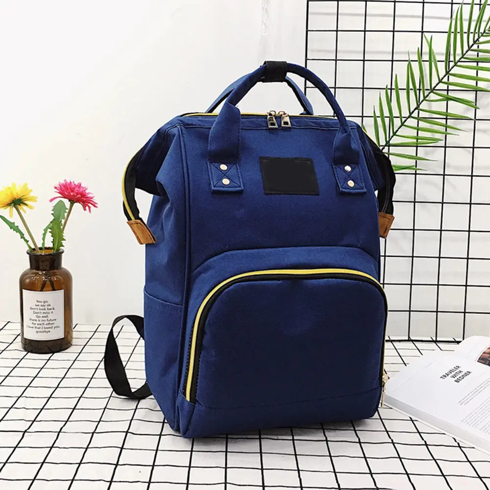 PJ3505G Сумка для подгузников для мам, для ухода за ребенком, большая емкость, водонепроницаемая сумка для подгузников, рюкзак для путешествий, крючки для прогулочных колясок, сумки для кормления - Цвет: PJ3505G