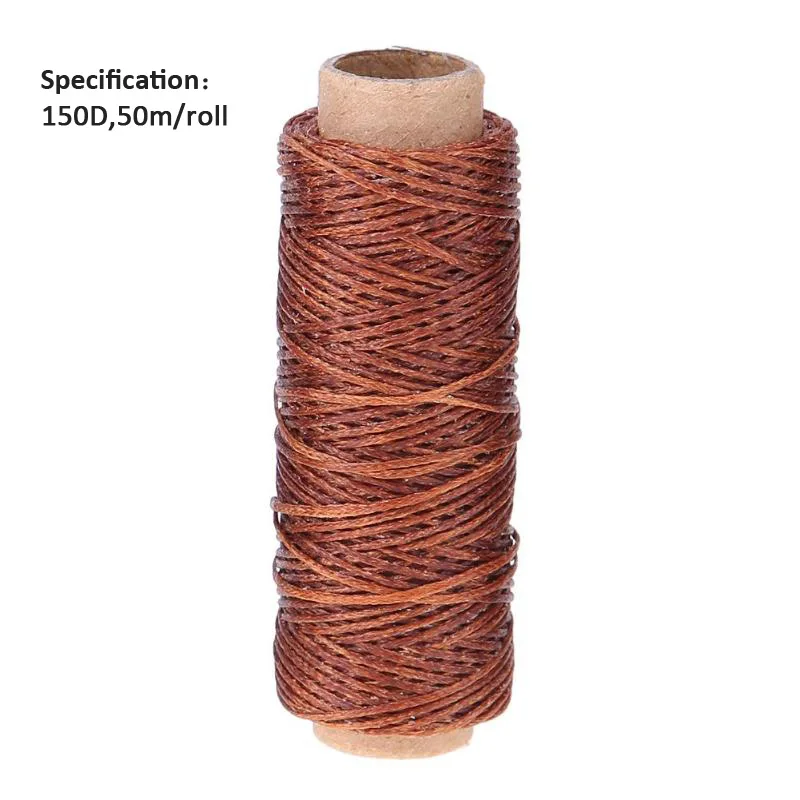 50M DIY 50/260 м 150D/16 плоская шьевая Вощеная линия, прочные нейлоновые кожаные швейные нитки для ремонта обуви, швейные инструменты - Цвет: 50M