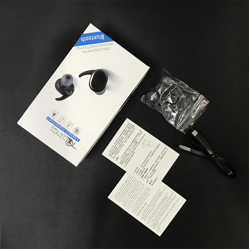 Близнецы Беспроводной Bluetooth наушники Водонепроницаемый Беспроводной наушники-вкладыши спортивные наушники Наушники Mini с micphone для ip7 samsung