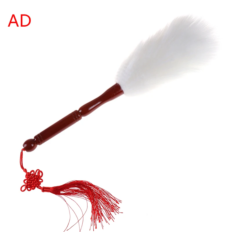 Черный Кисть для растушевки Duster Анти-статический шерсть пыли чистящее средство деревянная ручка уборка пыли щетка шерстяная тряпка для вытирания пыли щетка для метла для удаления пыли - Цвет: Черный