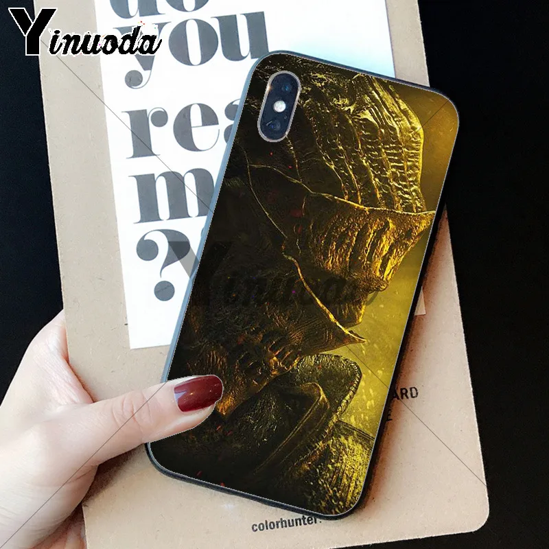 Yinuoda Темный душ мягкий резиновый черный чехол для телефона iPhone 5 5Sx 6 7 7plus 8 8Plus X XS MAX