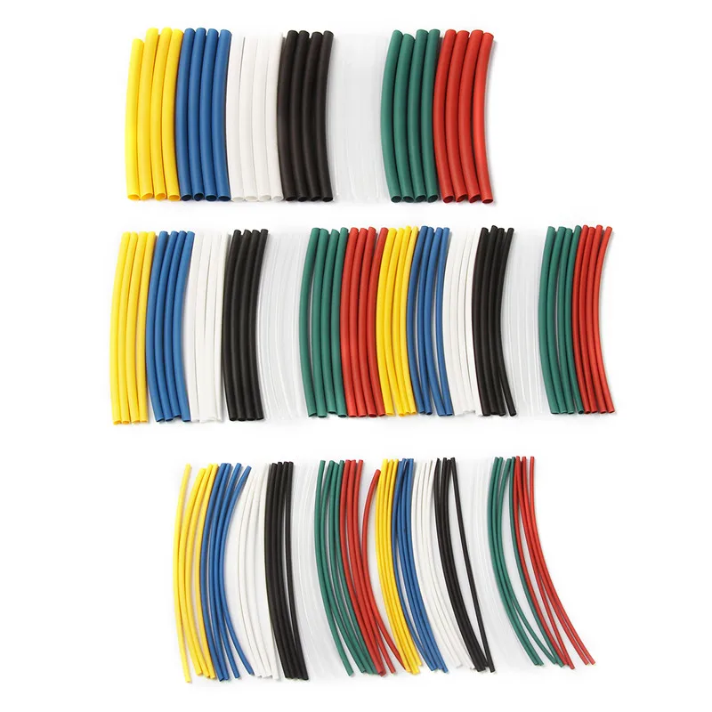 140 шт. термоусадочные трубки для автомобильных кабелей 5 размеров|Кабельные