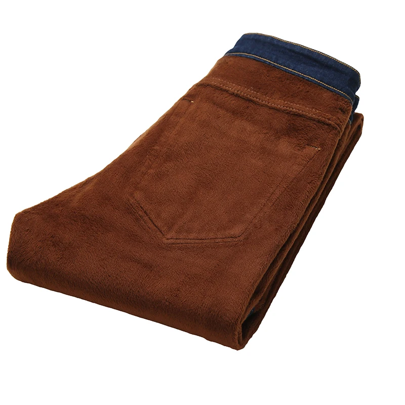 Джинсы kstun мужские зимние теплые джинсы плотные тонкие прямые Стрейчевые черные