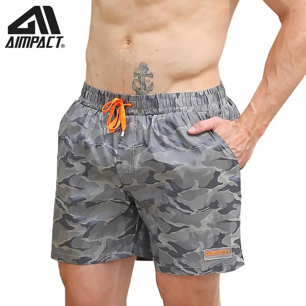 Быстросохнущие мужские пляжные шорты Aimpact с подкладкой сексуальные плавки