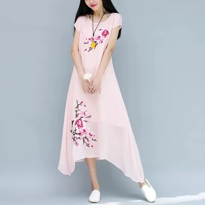 2 шт./компл. 3D розовая цветочная вышитая нашивка магнолии железная наклейка на