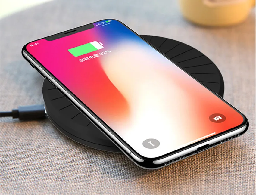 Беспроводные зарядные устройства Pad Портативный Chargeur 10 Вт Qi беспроводной зарядки