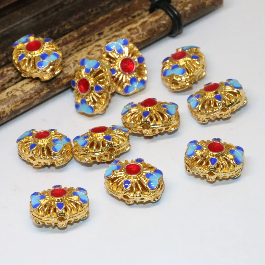 5 шт. аксессуары в античном стиле прямоугольные полазоне эмалированные